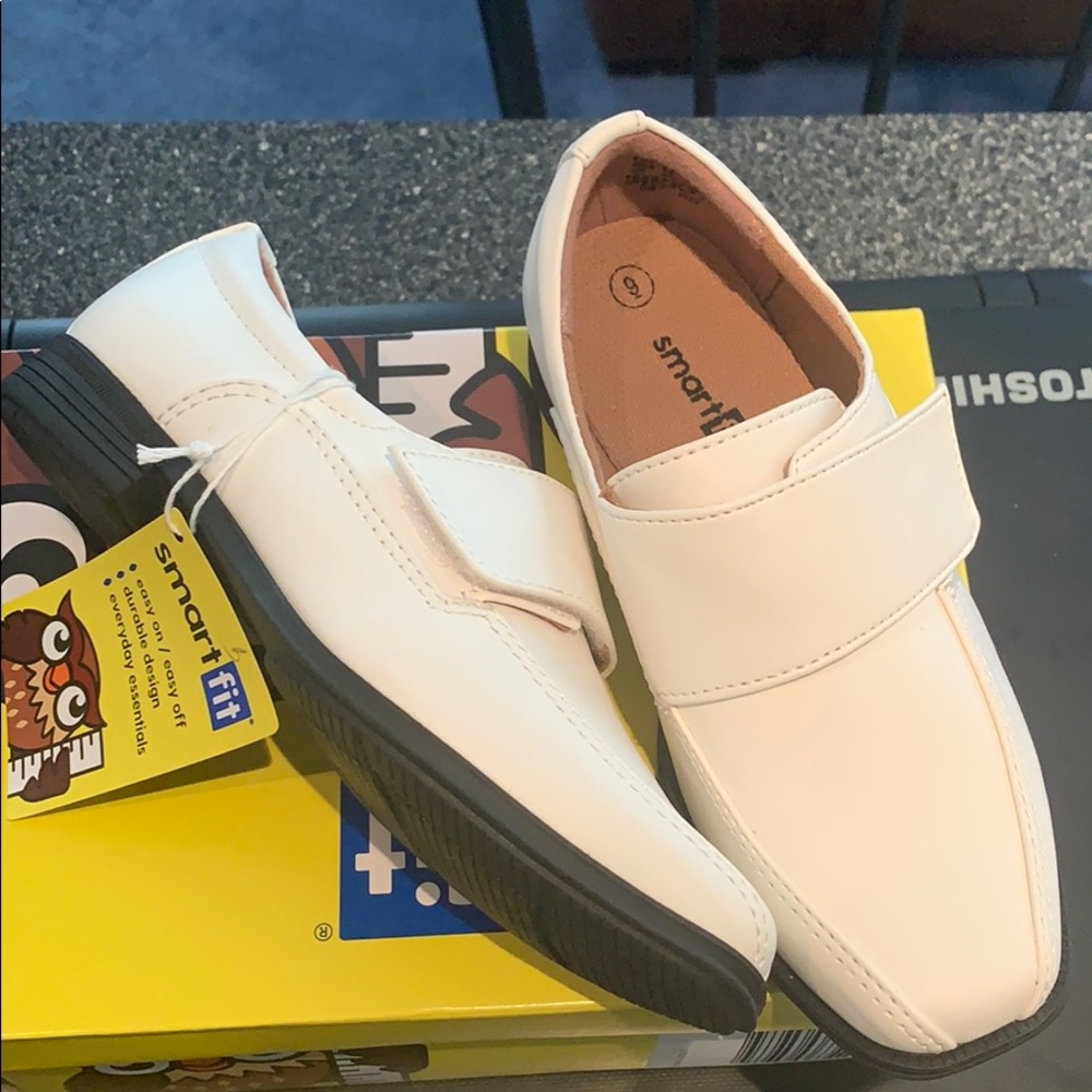 Boys White Dress Shoes